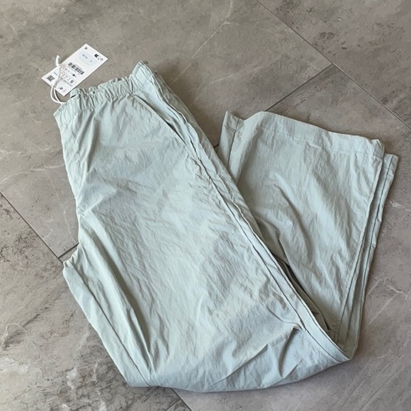 ZARA Nylon Blend Full Length Pants - Picture 5 of 8